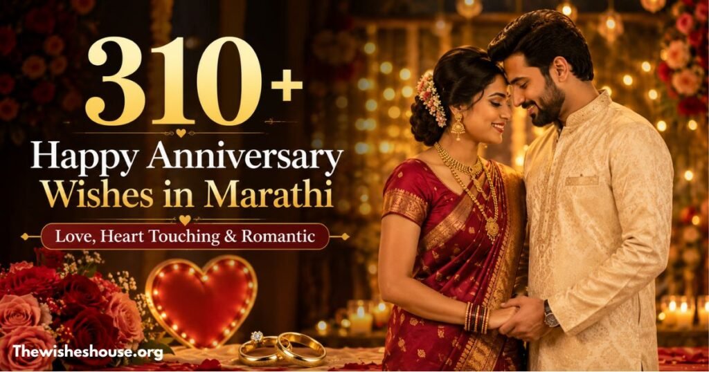 310+ Happy Anniversary Wishes in Marathi with romantic couple and heart touching messages