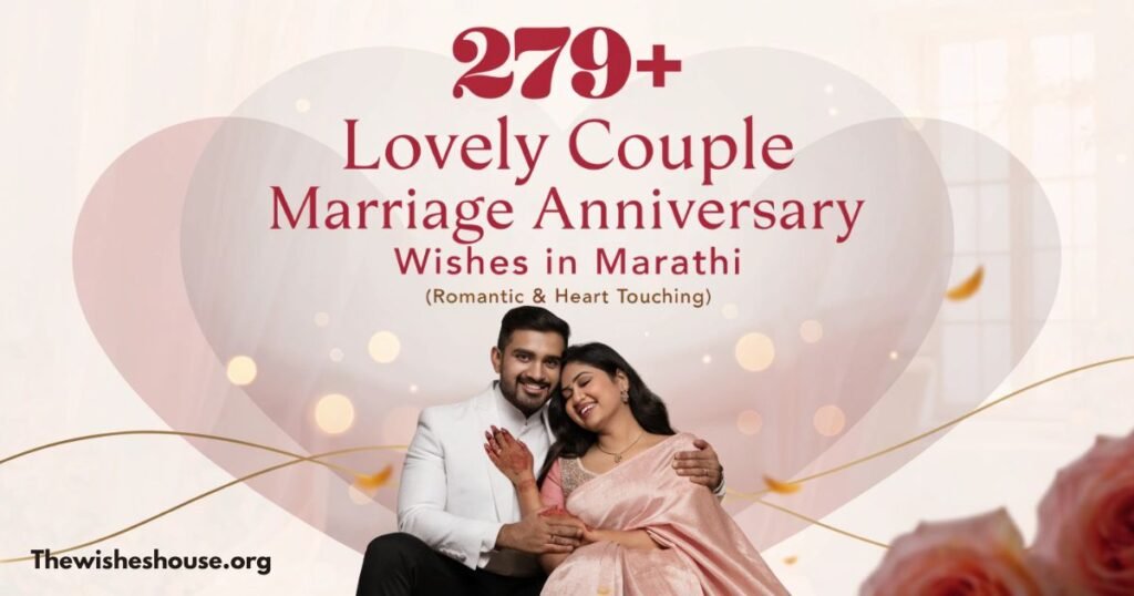 279+ Lovely Couple Marriage Anniversary Wishes in Marathi (Romantic & Heart Touching)