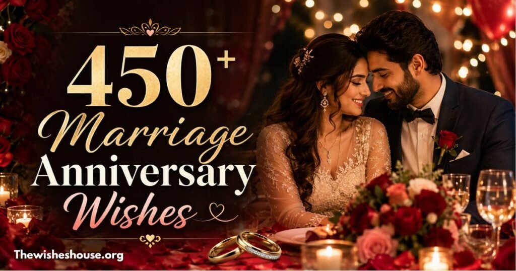 450+ Marriage Anniversary Wishes Quotes Messages and Captions feature image