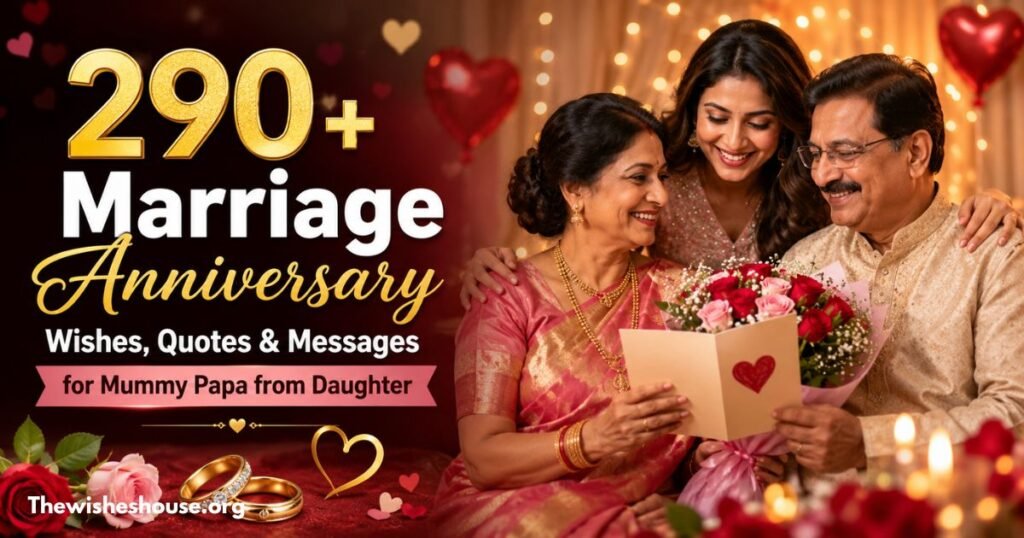 290+ Marriage Anniversary Wishes, Quotes & Messages for Mummy Papa from Daughter