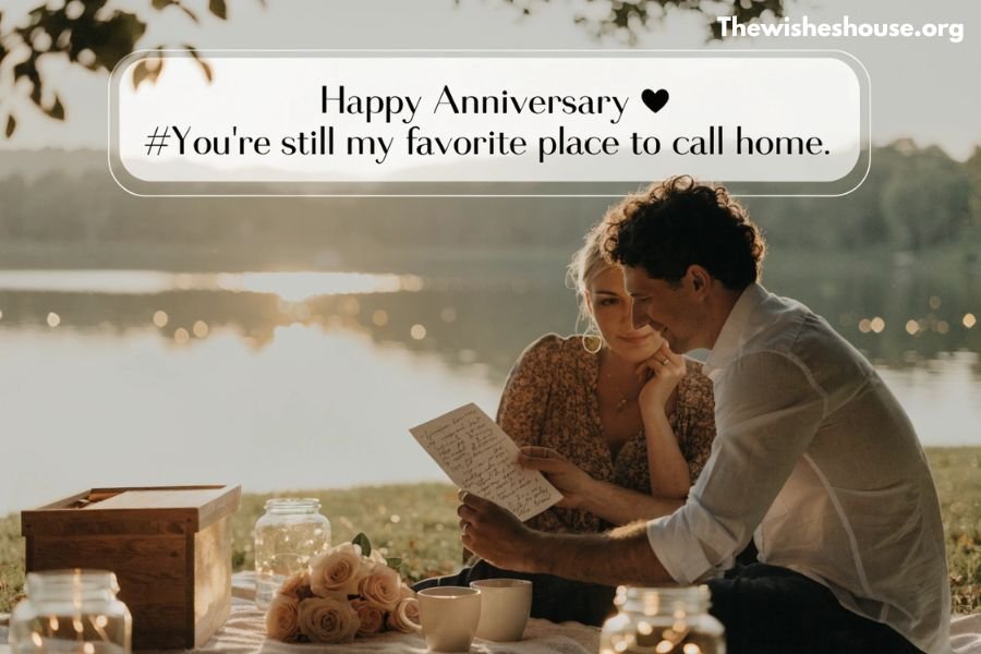 Special Unique Anniversary Wishes for Husband Special Unique Anniversary Wishes for Husband image featuring a romantic couple celebrating together