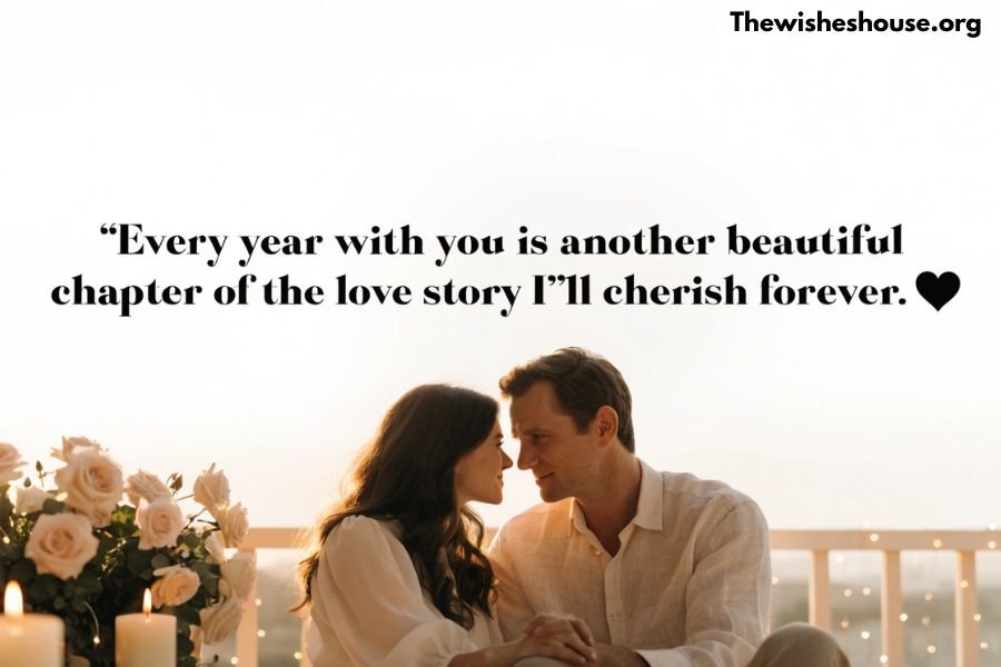 Wedding Anniversary Quotes for Wife Wedding Anniversary Quotes for Wife image featuring a romantic married couple with a heartfelt anniversary quote