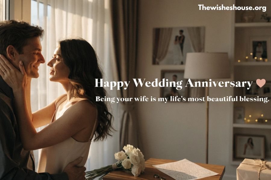 Wedding Anniversary Wishes for Husband from Wife Wedding Anniversary Wishes for Husband from Wife image featuring a heartfelt anniversary surprise