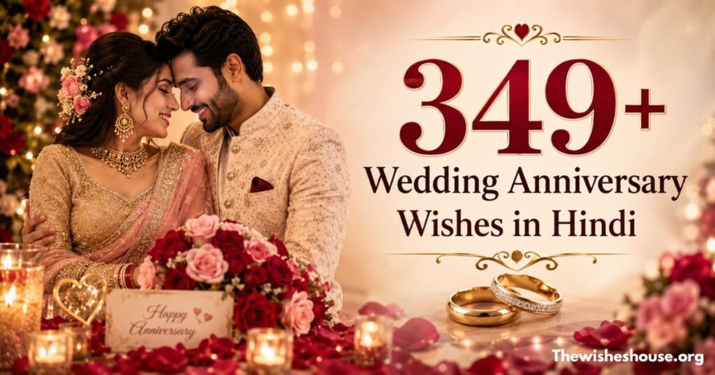 349+ Wedding Anniversary Wishes in Hindi Romantic and Heart Touching Messages